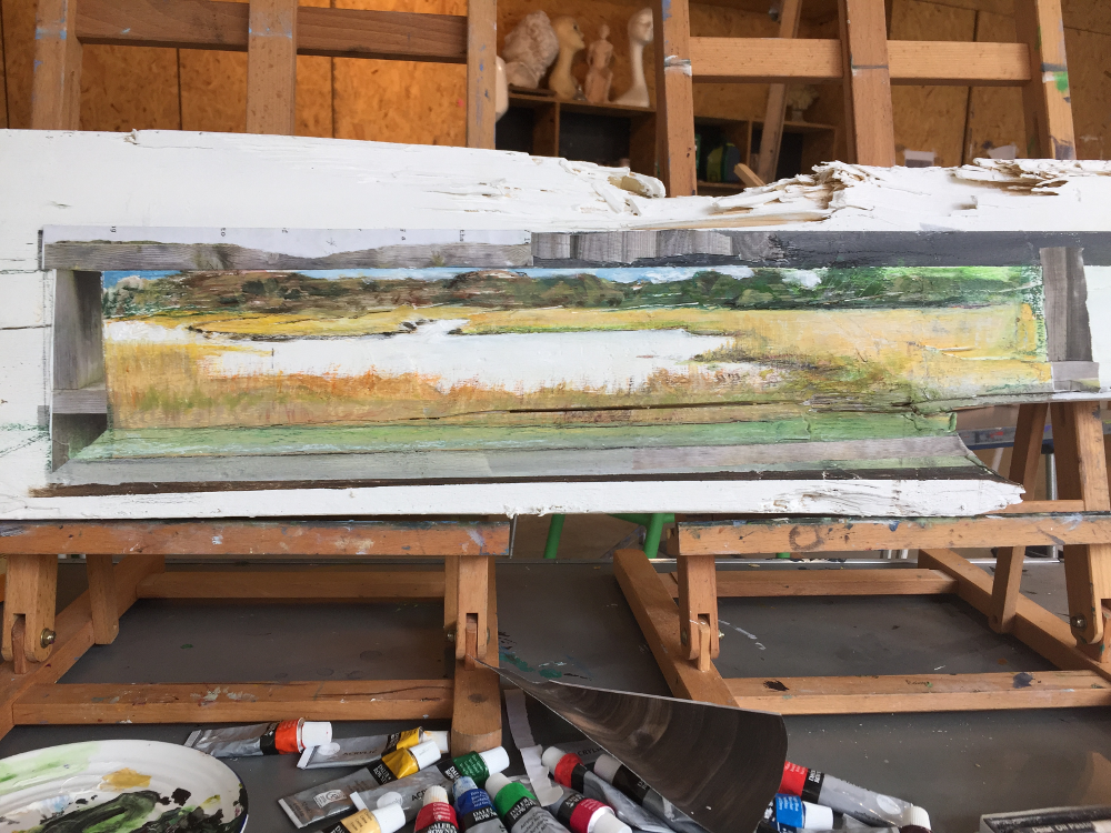 'Topsham Bird Hide' by Jan Woolf