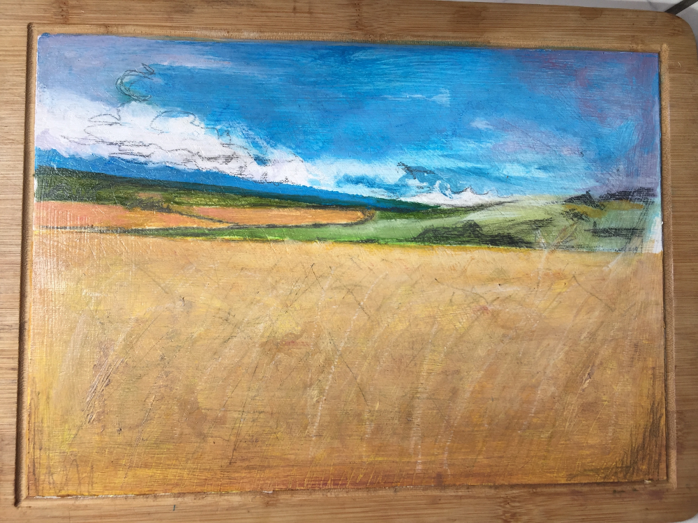 'Wheatscape 1' by Jan Woolf